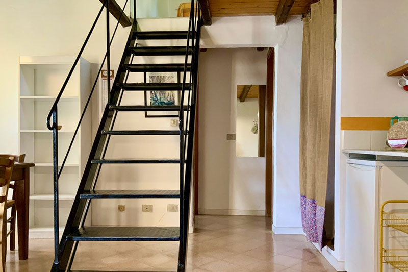 Stairway in apartment in Sicily farm stay to rent
