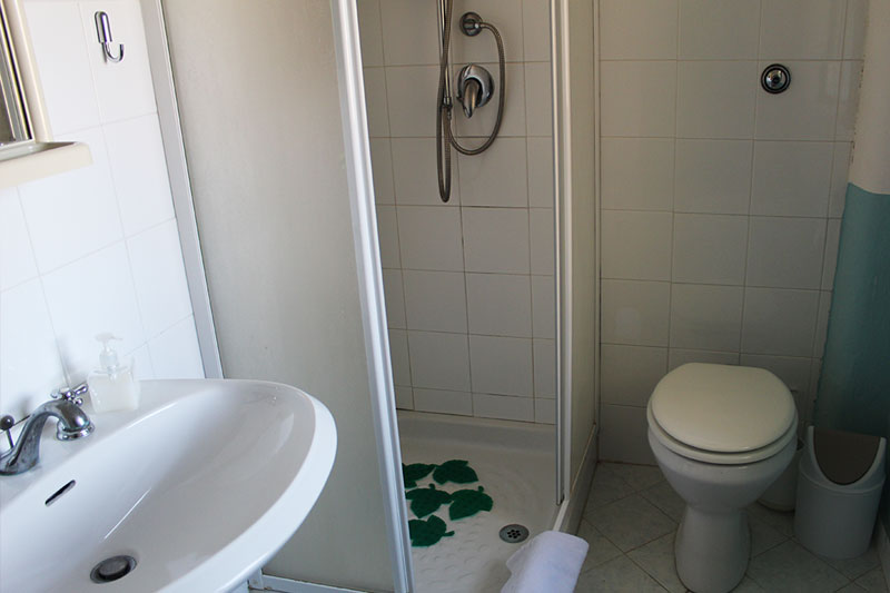 Shower in accommodation in Agrigento, Sicily